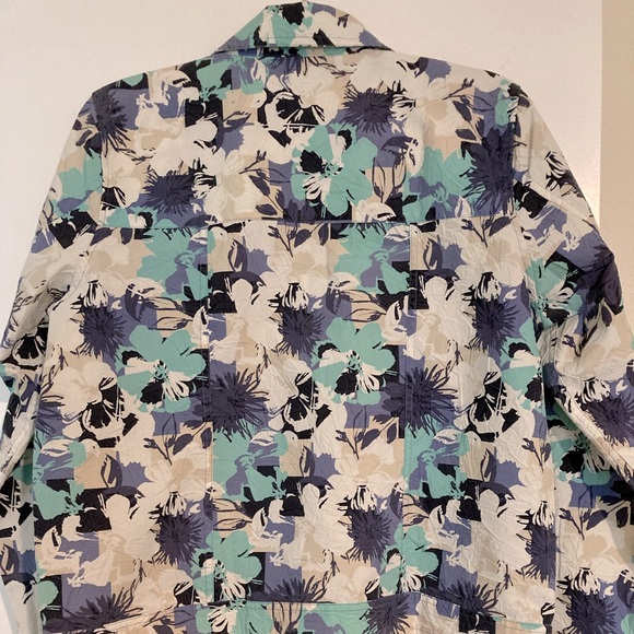 Christopher & Banks Pond Frond Abstract Jacket - Picture 2 of 13